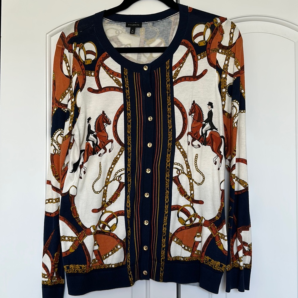 Talbots, western design sweater